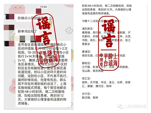 上海全市進行“階梯式閉環”“地毯式篩查”？不實